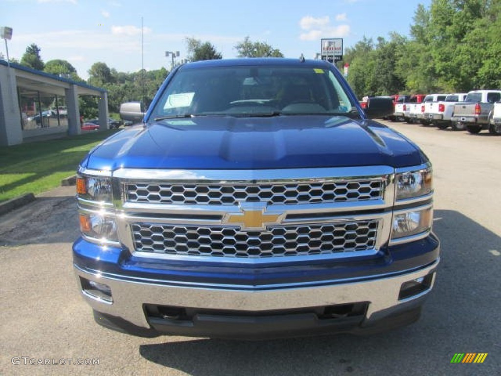 2014 Silverado 1500 LT Double Cab 4x4 - Blue Topaz Metallic / Jet Black photo #11