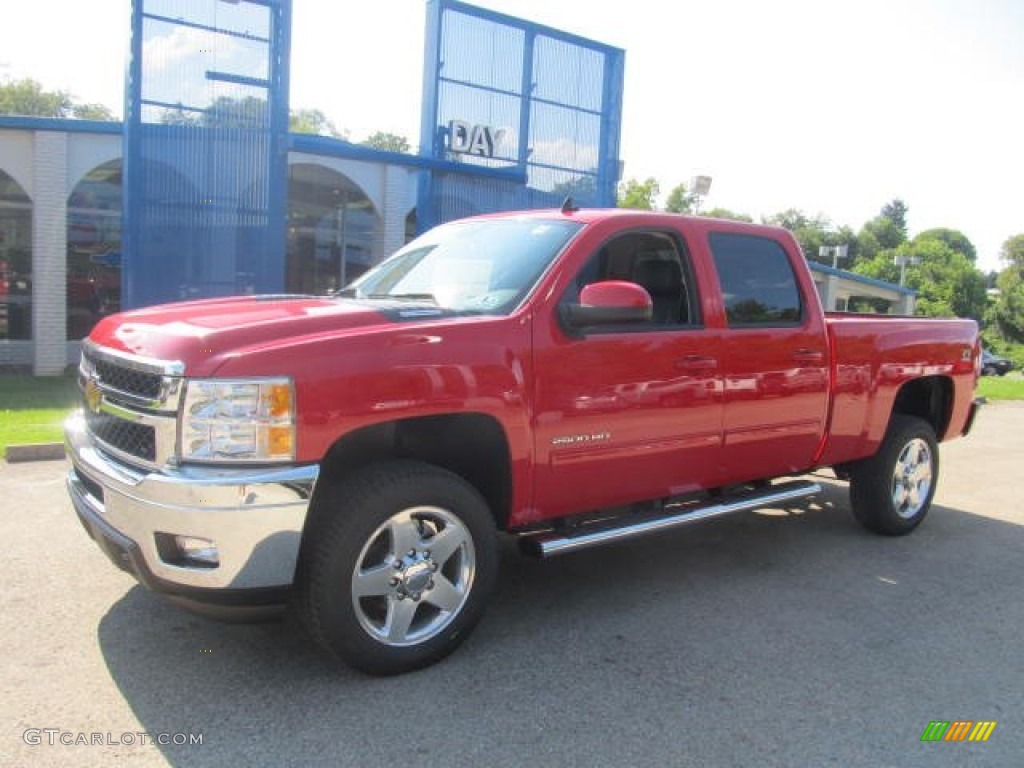 2014 Silverado 2500HD LTZ Crew Cab 4x4 - Victory Red / Ebony photo #1