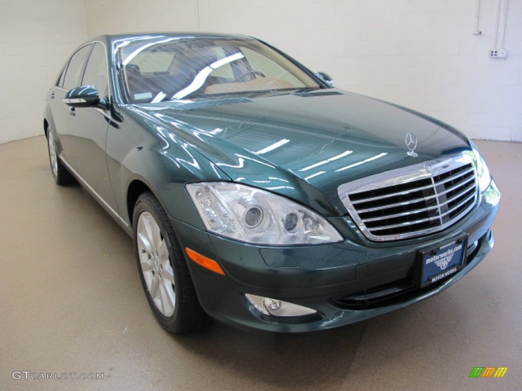 2007 S 550 4Matic Sedan - Jade Green Metallic / Cashmere/Savanna photo #1