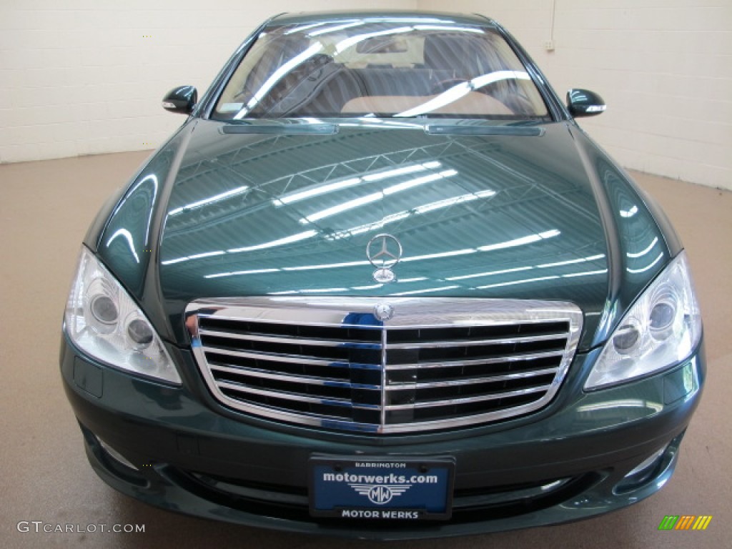 2007 S 550 4Matic Sedan - Jade Green Metallic / Cashmere/Savanna photo #2