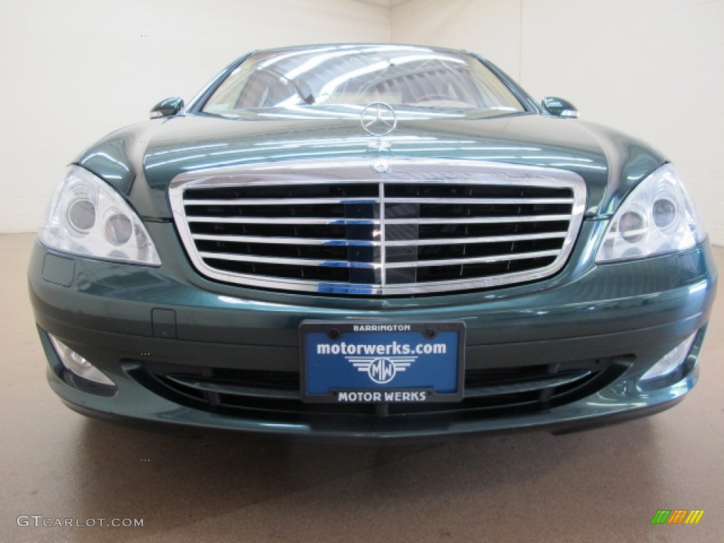 2007 S 550 4Matic Sedan - Jade Green Metallic / Cashmere/Savanna photo #3
