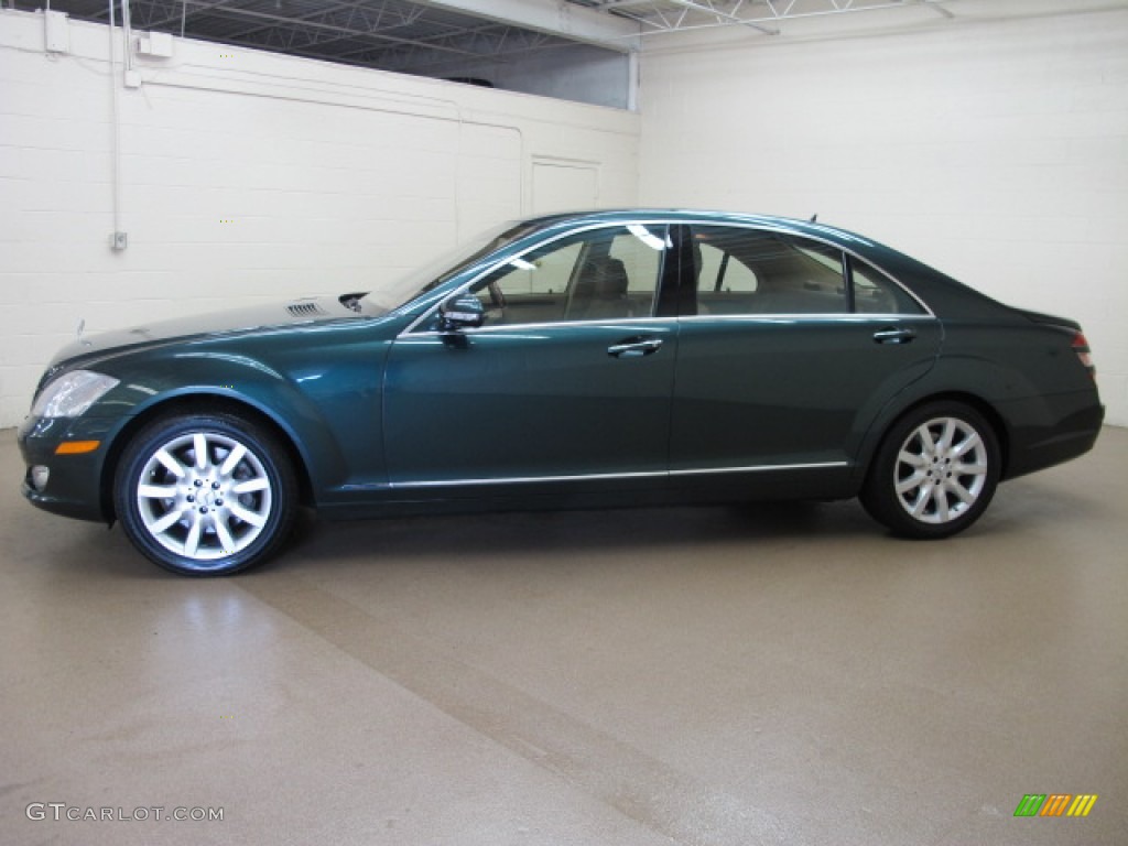 2007 S 550 4Matic Sedan - Jade Green Metallic / Cashmere/Savanna photo #5