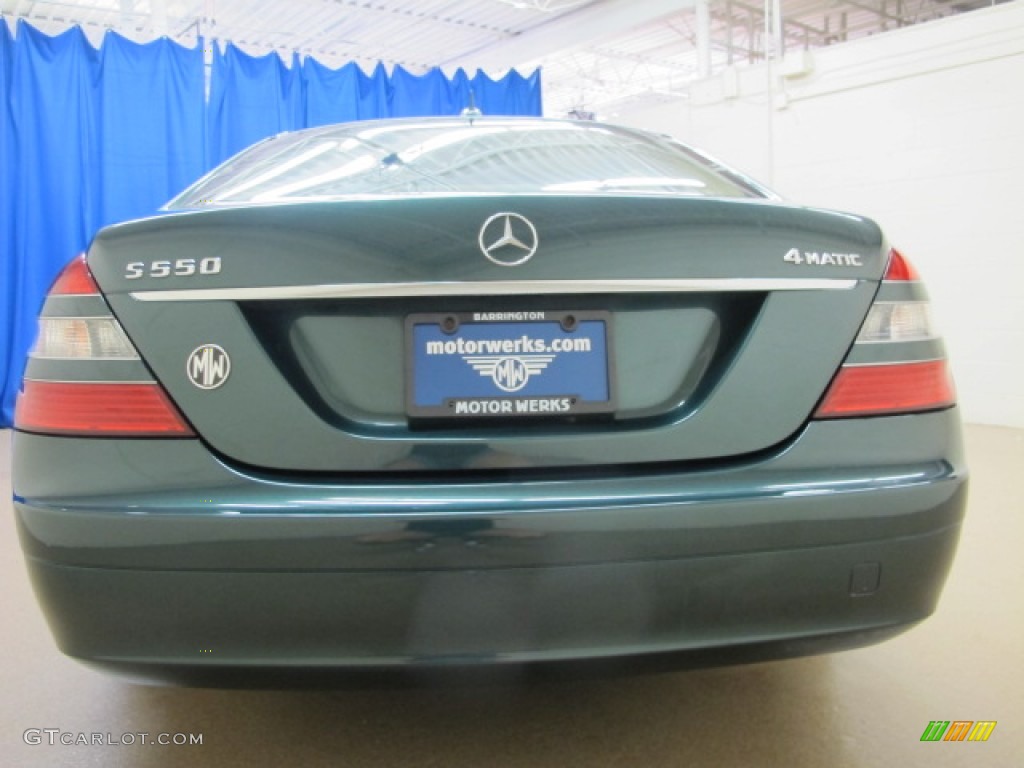 2007 S 550 4Matic Sedan - Jade Green Metallic / Cashmere/Savanna photo #8
