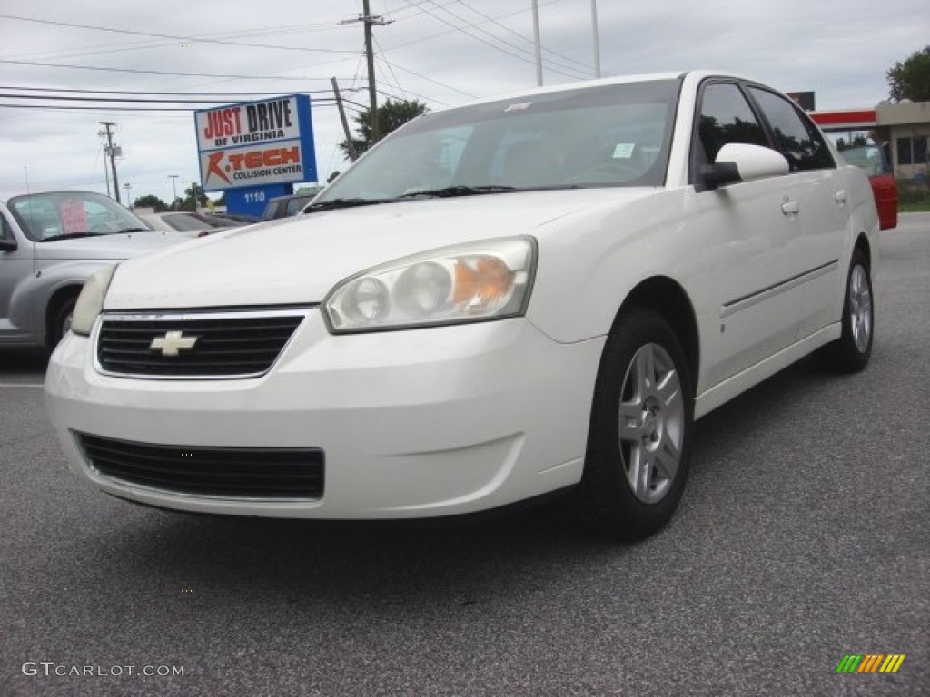 2006 Malibu LT Sedan - White / Titanium Gray photo #1