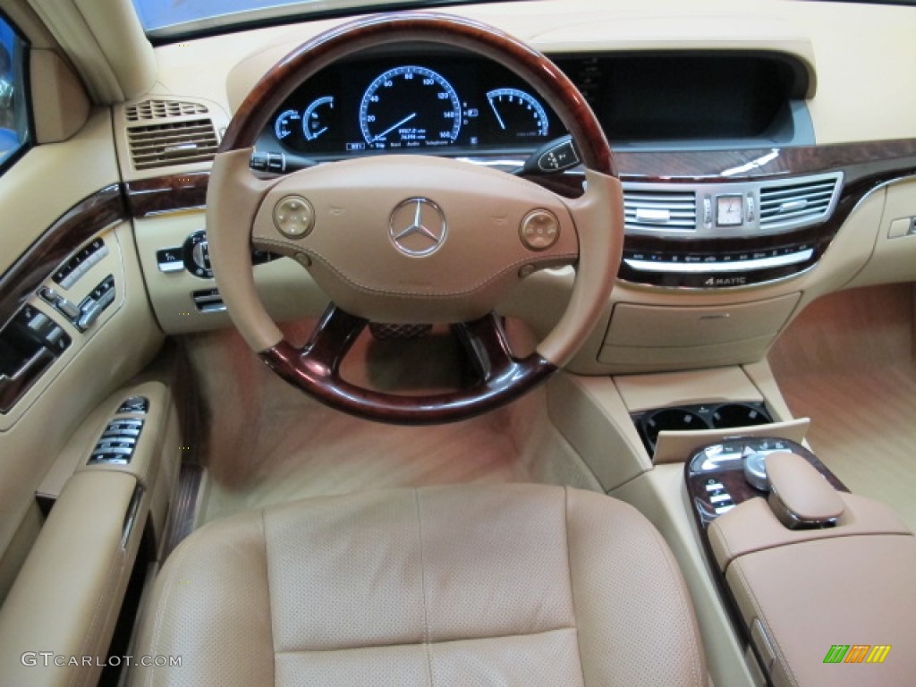 2007 S 550 4Matic Sedan - Jade Green Metallic / Cashmere/Savanna photo #24