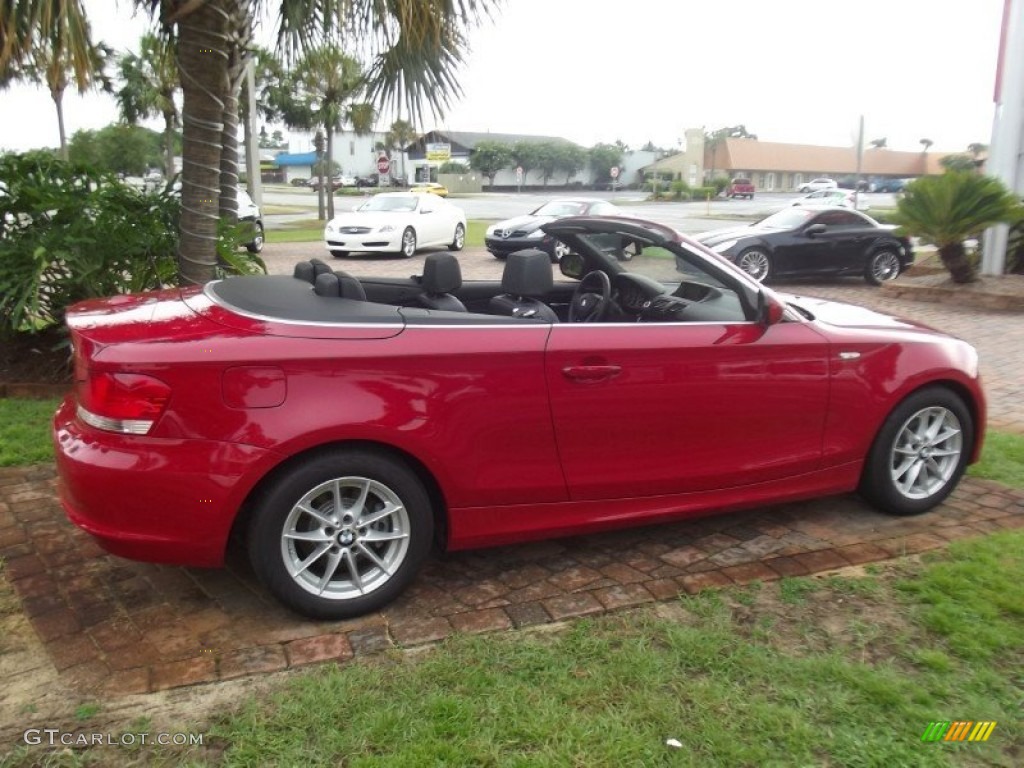 2011 1 Series 128i Convertible - Crimson Red / Black photo #1