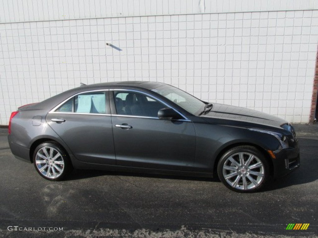 Thunder Gray ChromaFlair 2013 Cadillac ATS 3.6L Premium AWD Exterior Photo #84723817