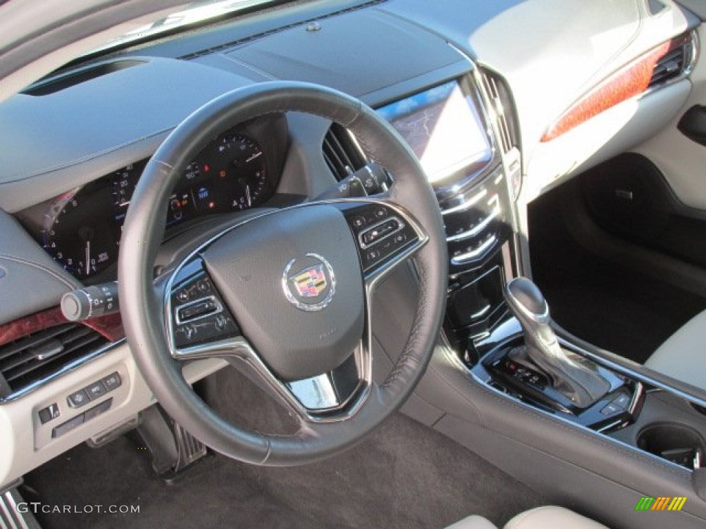 2013 Cadillac ATS 3.6L Premium AWD Light Platinum/Jet Black Accents Dashboard Photo #84724099