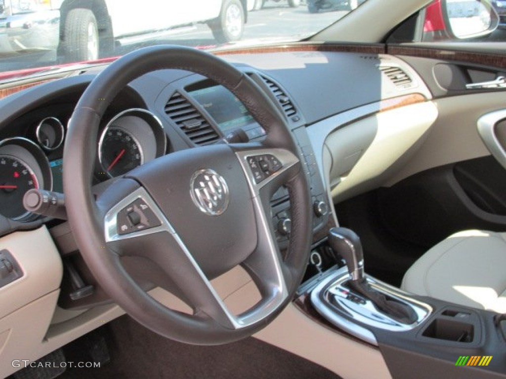 2013 Buick Regal Standard Regal Model Cashmere Steering Wheel Photo #84724612