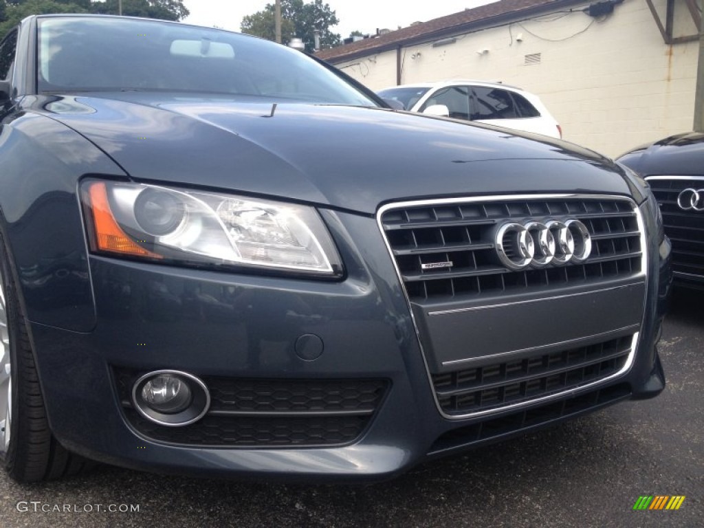 2010 A5 2.0T quattro Coupe - Meteor Gray Pearl Effect / Black photo #15