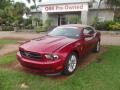 2012 Red Candy Metallic Ford Mustang V6 Premium Convertible  photo #1