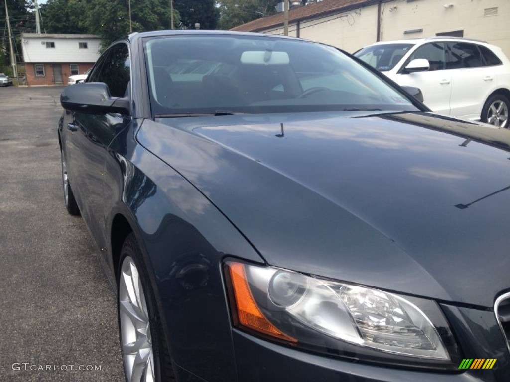 2010 A5 2.0T quattro Coupe - Meteor Gray Pearl Effect / Black photo #16