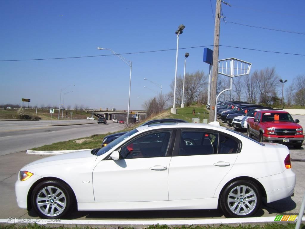 2006 3 Series 325i Sedan - Alpine White / Terra/Black Dakota Leather photo #2