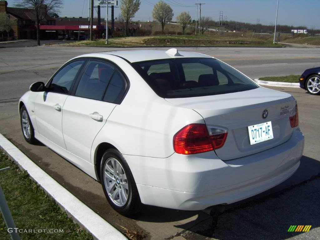 2006 3 Series 325i Sedan - Alpine White / Terra/Black Dakota Leather photo #3