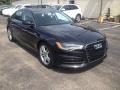 Phantom Black Pearl Effect 2012 Audi A6 3.0T quattro Sedan Exterior