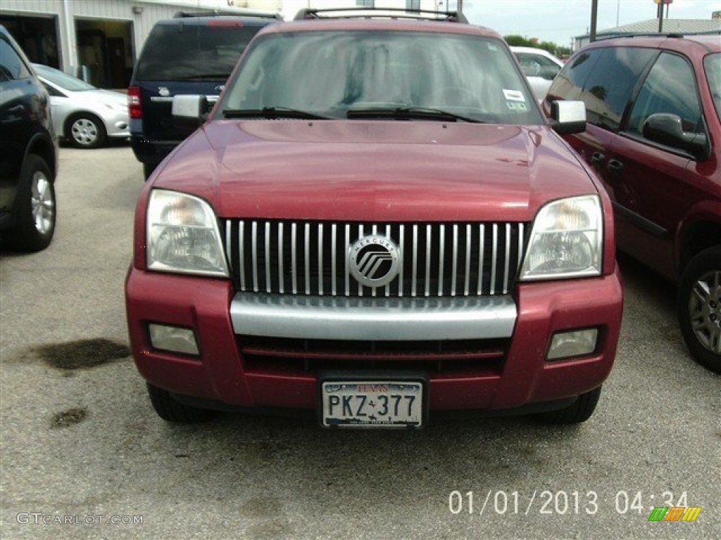 2008 Mountaineer Premier - Vivid Red Metallic / Charcoal Black photo #1