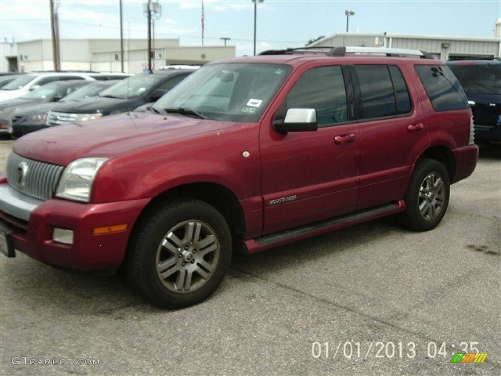 2008 Mountaineer Premier - Vivid Red Metallic / Charcoal Black photo #3