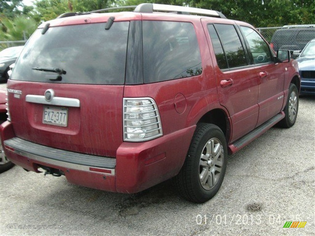 2008 Mountaineer Premier - Vivid Red Metallic / Charcoal Black photo #5