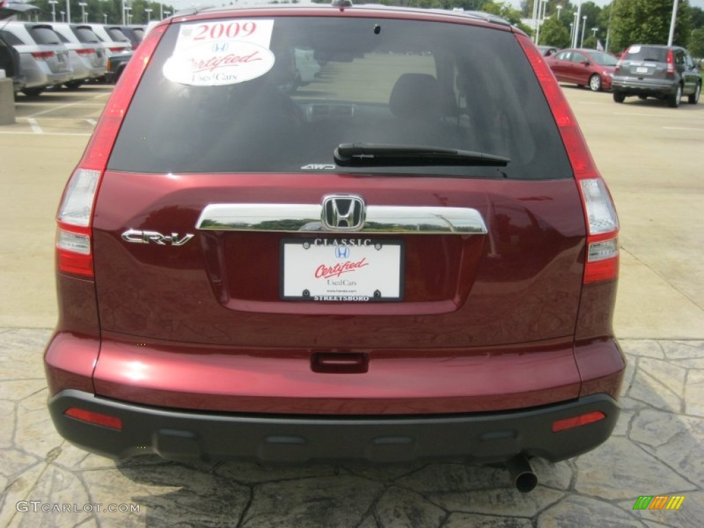 2009 CR-V EX-L 4WD - Tango Red Pearl / Gray photo #6