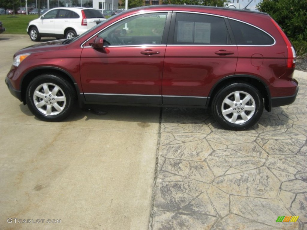 2009 CR-V EX-L 4WD - Tango Red Pearl / Gray photo #8