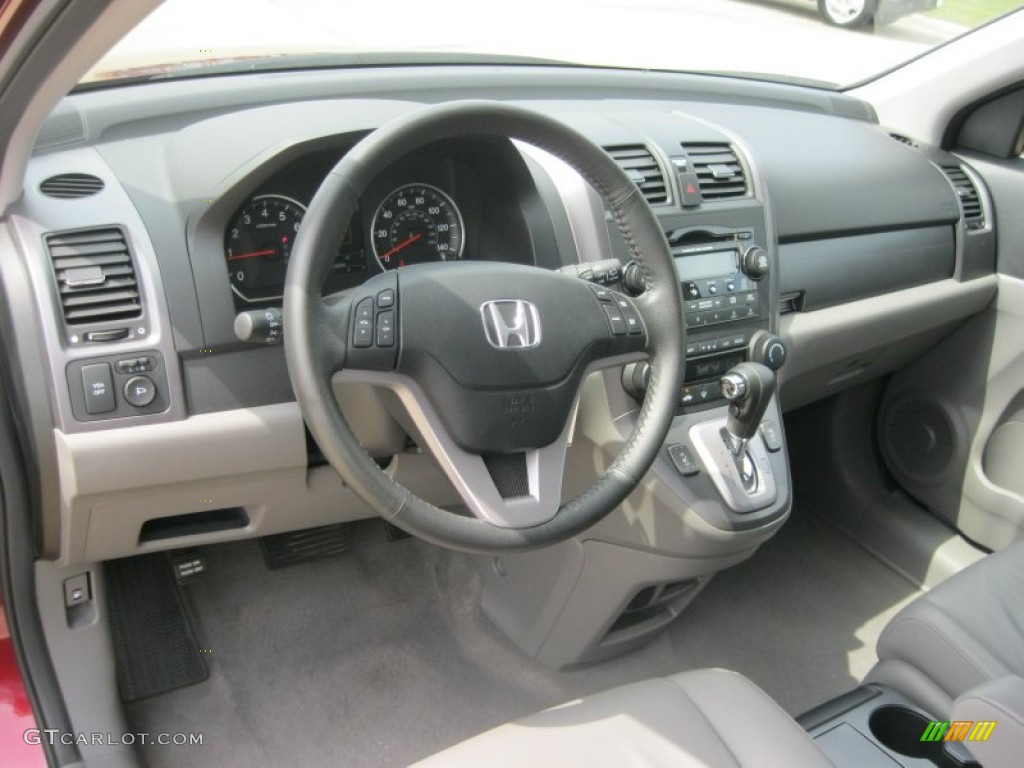 2009 CR-V EX-L 4WD - Tango Red Pearl / Gray photo #17