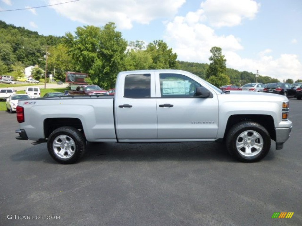 Silver Ice Metallic 2014 Chevrolet Silverado 1500 LTZ Z71 Double Cab 4x4 Exterior Photo #84728404