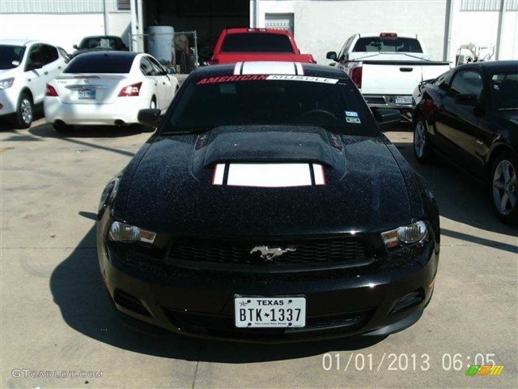 2011 Mustang V6 Coupe - Ebony Black / Charcoal Black photo #1
