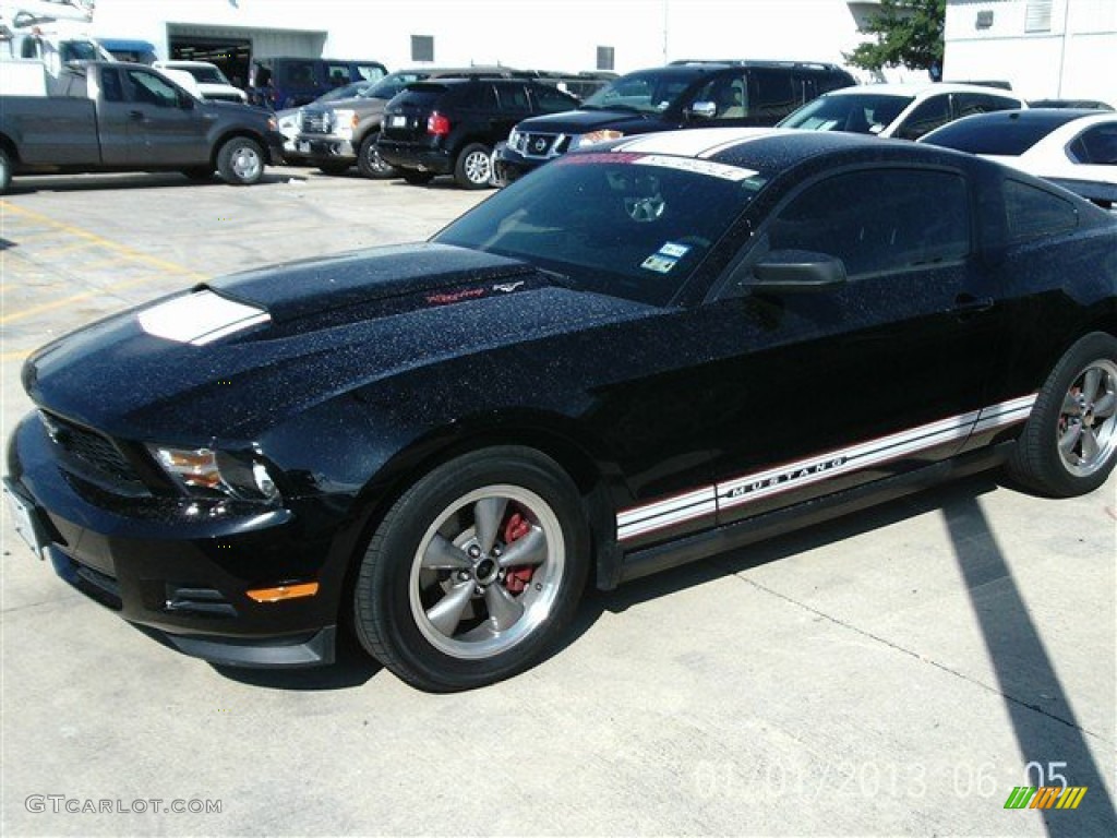 2011 Mustang V6 Coupe - Ebony Black / Charcoal Black photo #2