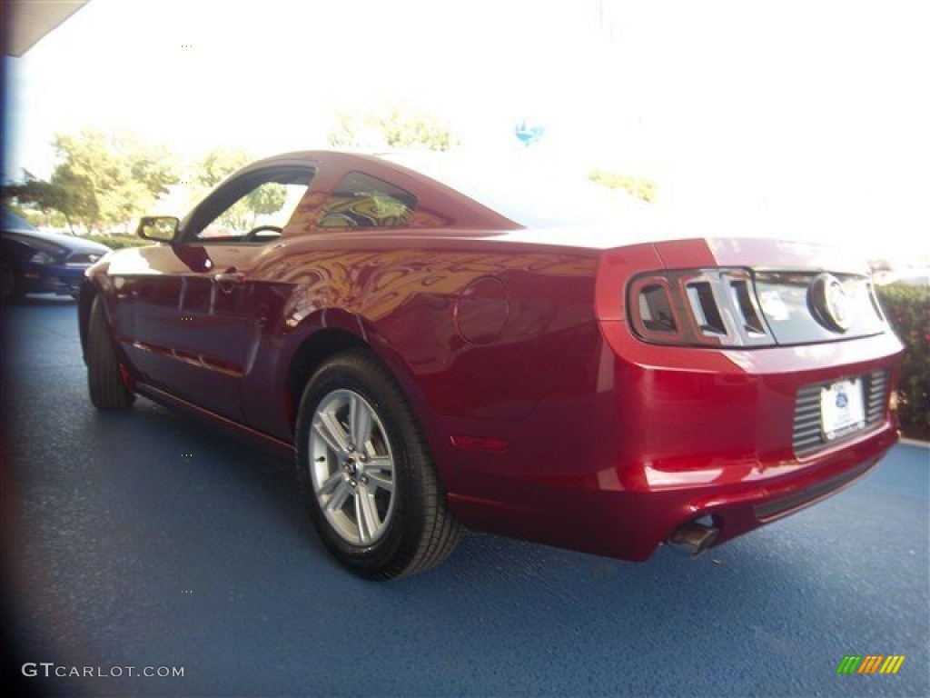 2014 Mustang V6 Coupe - Ruby Red / Charcoal Black photo #2