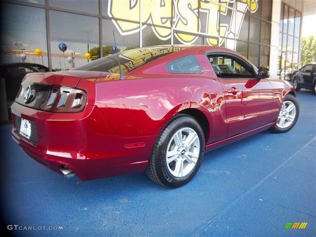 2014 Mustang V6 Coupe - Ruby Red / Charcoal Black photo #4