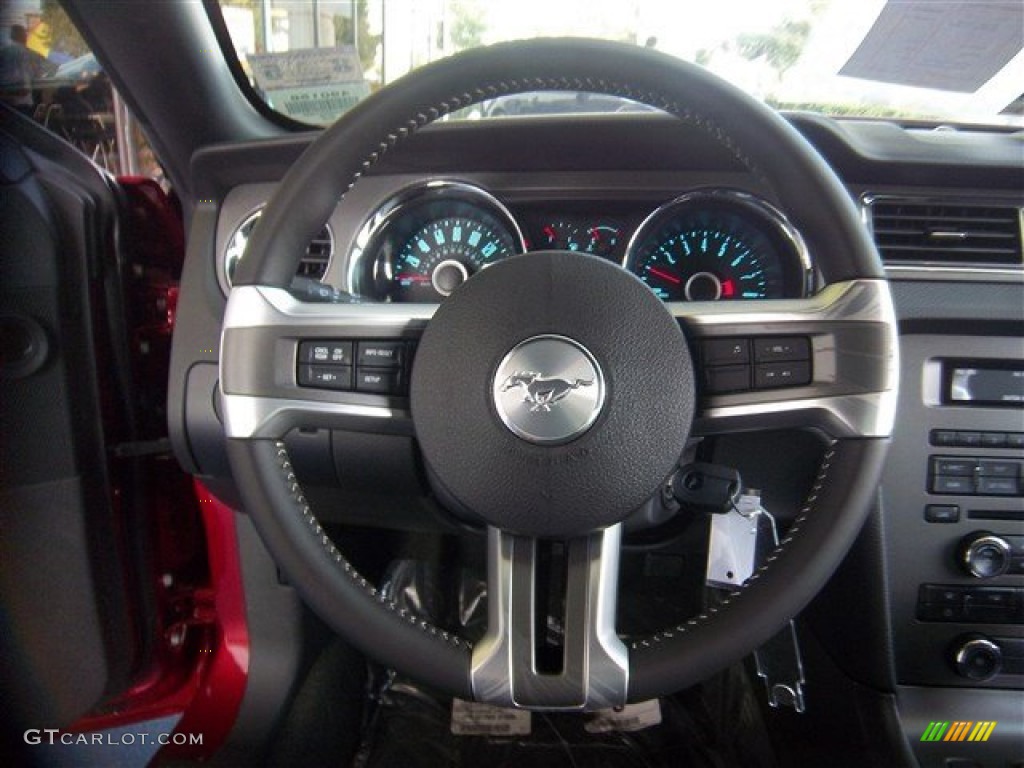 2014 Mustang V6 Coupe - Ruby Red / Charcoal Black photo #11