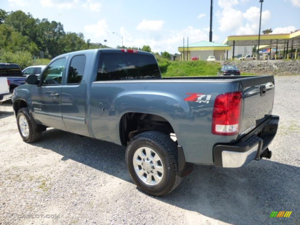 2011 Sierra 2500HD SLE Extended Cab 4x4 - Stealth Gray Metallic / Ebony photo #5