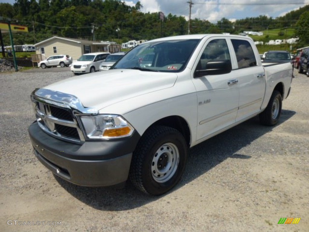 2009 Ram 1500 ST Crew Cab 4x4 - Stone White / Dark Slate/Medium Graystone photo #3