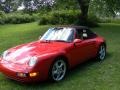 1995 Guards Red Porsche 911 Carrera 4 Cabriolet  photo #17