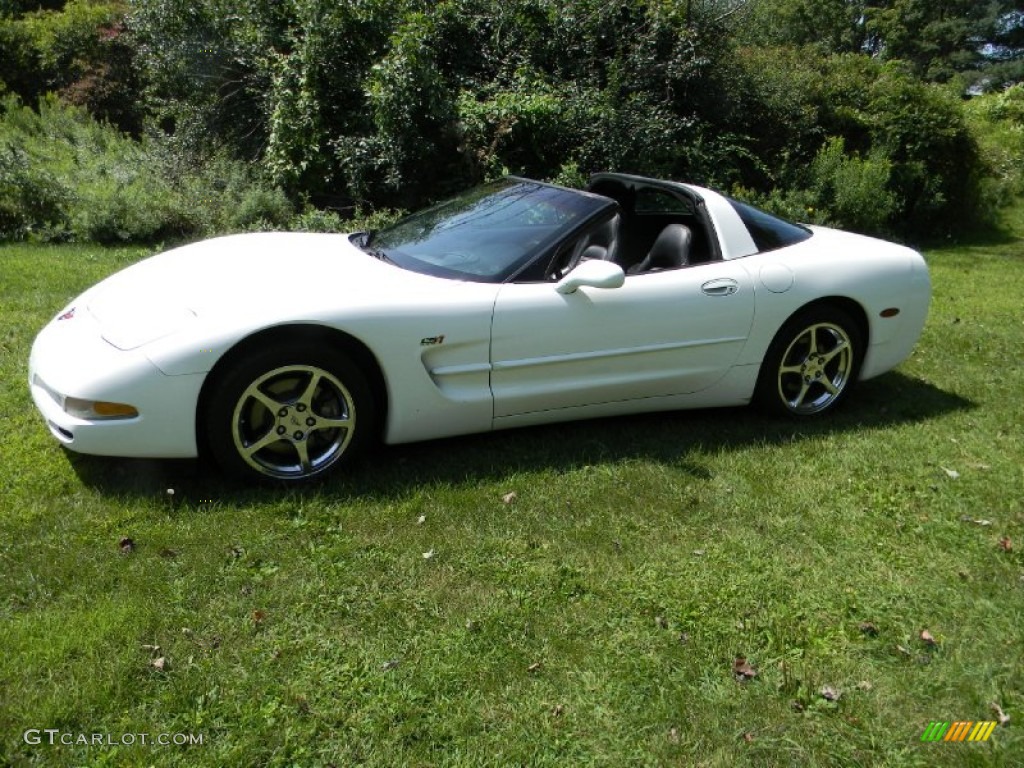 2004 Corvette Coupe - Arctic White / Black photo #3