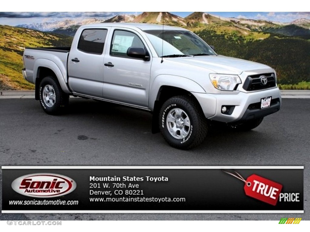 2013 Tacoma V6 SR5 Double Cab 4x4 - Silver Streak Mica / Graphite photo #1