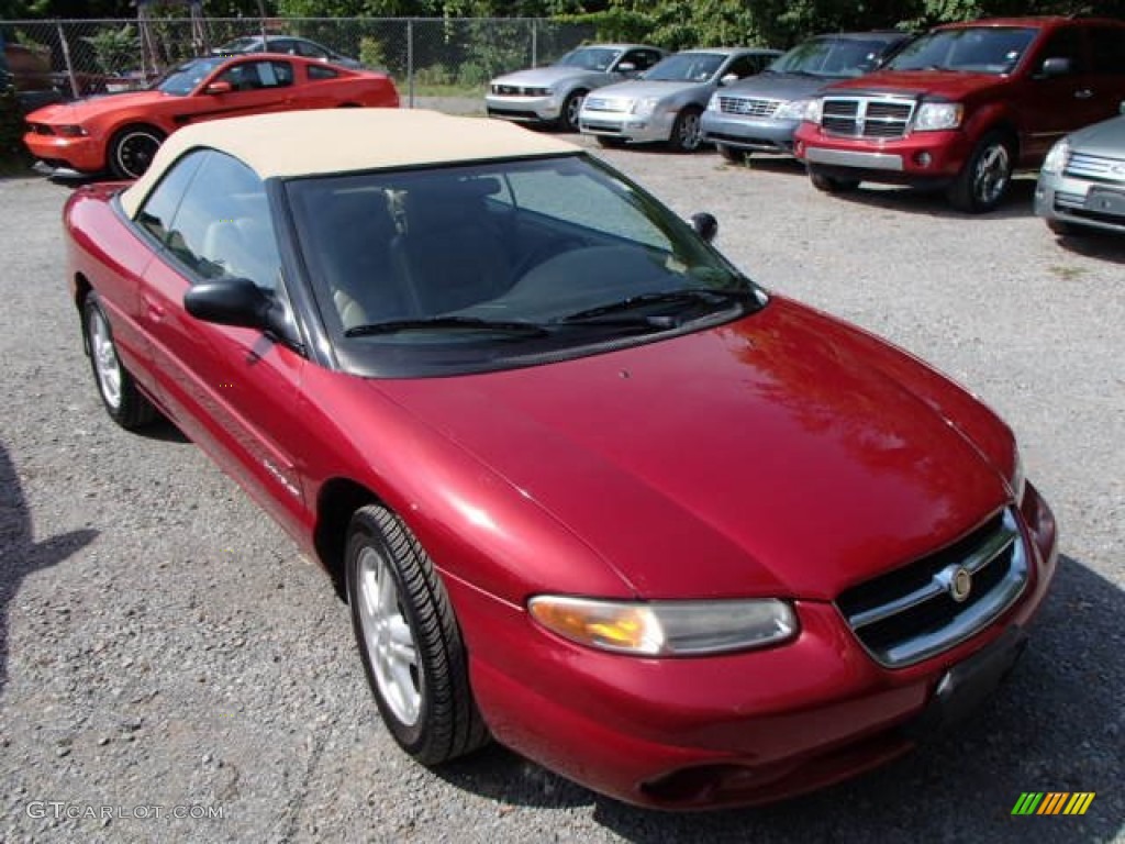 Radiant Fire Red 1996 Chrysler Sebring JXi Convertible Exterior Photo #84736295