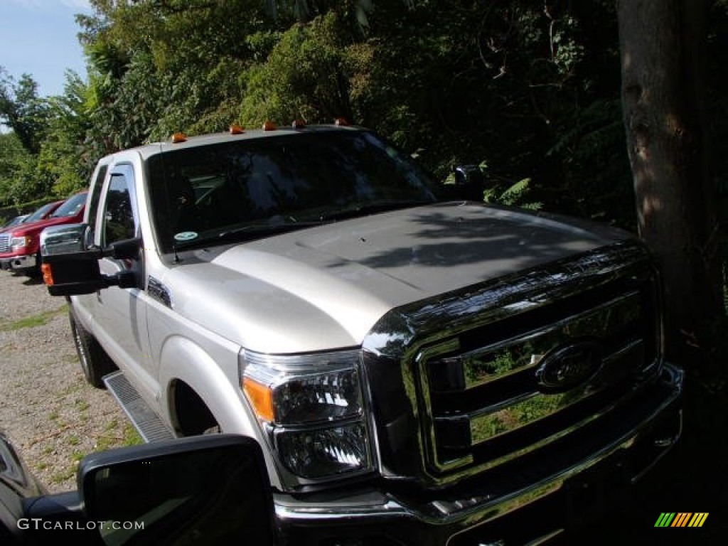 2012 F350 Super Duty XLT SuperCab 4x4 - Ingot Silver Metallic / Steel photo #1