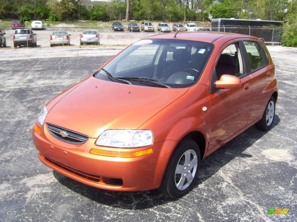 Spicy Orange Chevrolet Aveo