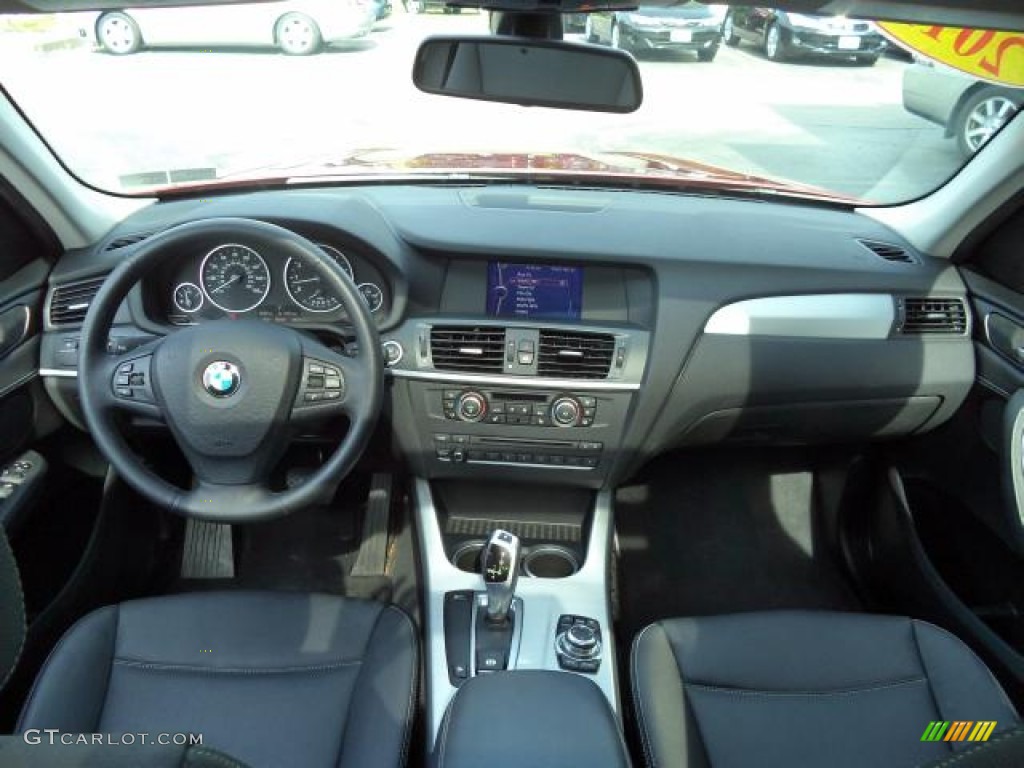 2011 X3 xDrive 28i - Vermillion Red Metallic / Black photo #28