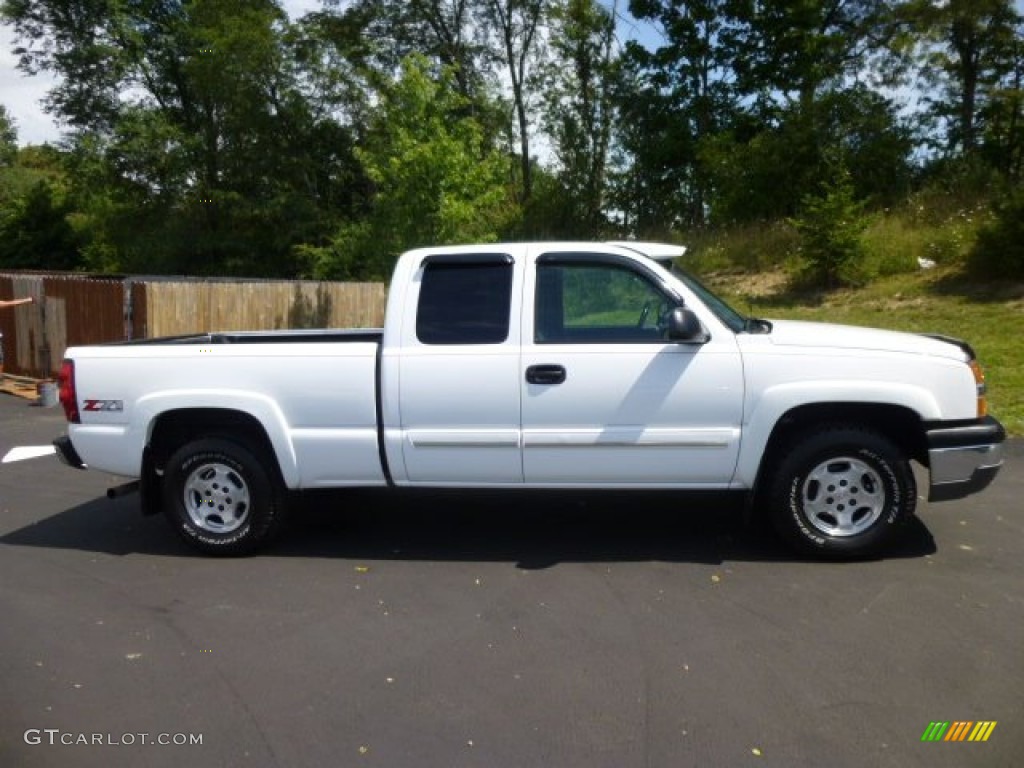 2004 Silverado 1500 Z71 Extended Cab 4x4 - Summit White / Dark Charcoal photo #8