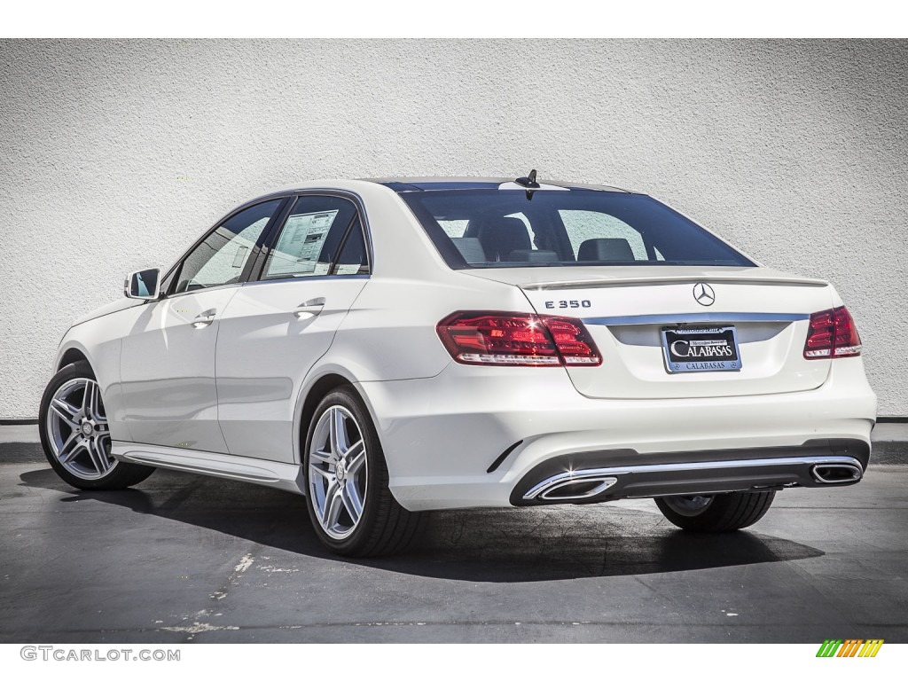 2014 E 350 Sport Sedan - Diamond White Metallic / Black photo #2