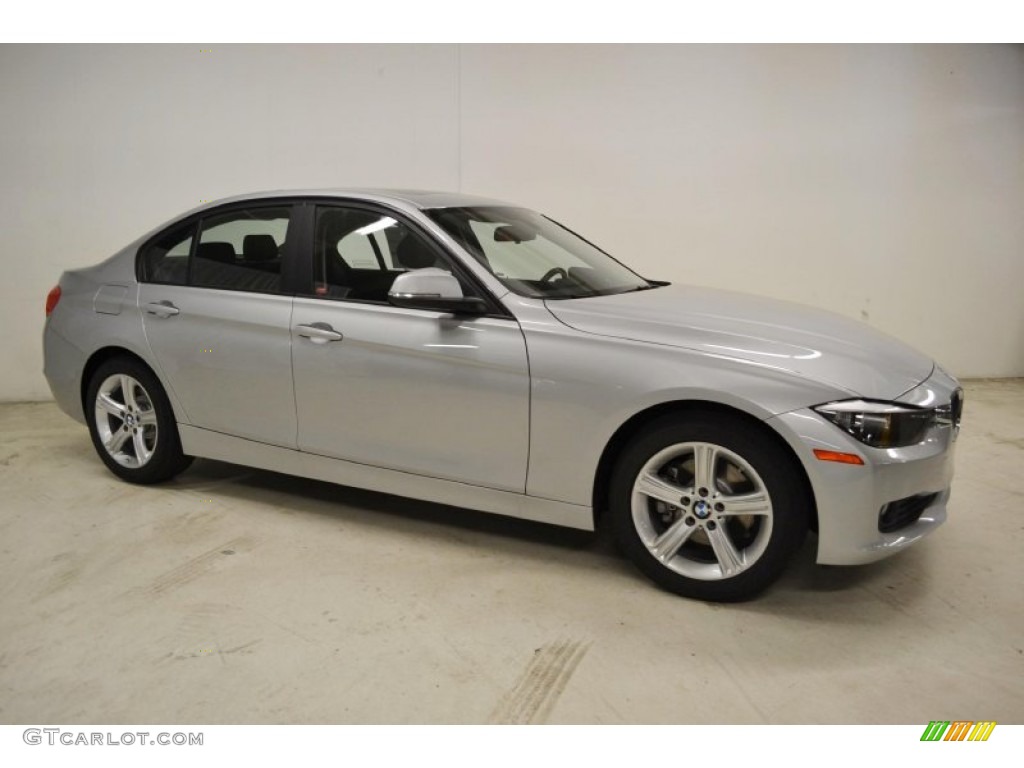 2013 3 Series 328i Sedan - Glacier Silver Metallic / Black photo #2