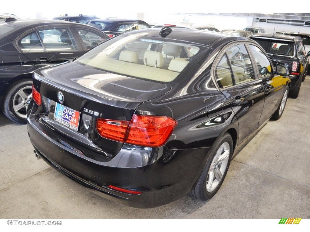 2013 3 Series 328i Sedan - Black Sapphire Metallic / Venetian Beige photo #3