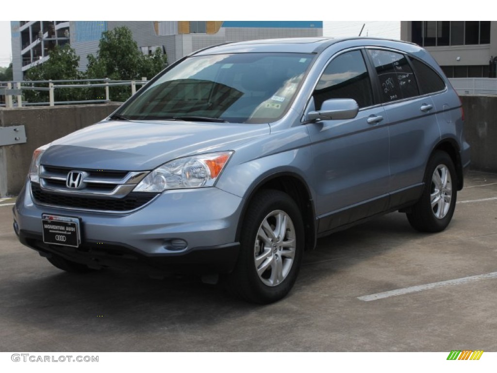 2011 CR-V EX-L - Glacier Blue Metallic / Ivory photo #3