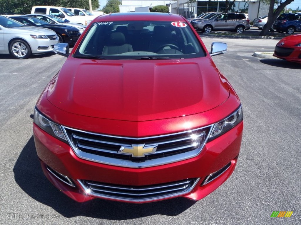 2014 Impala LTZ - Crystal Red Tintcoat / Jet Black/Dark Titanium photo #2