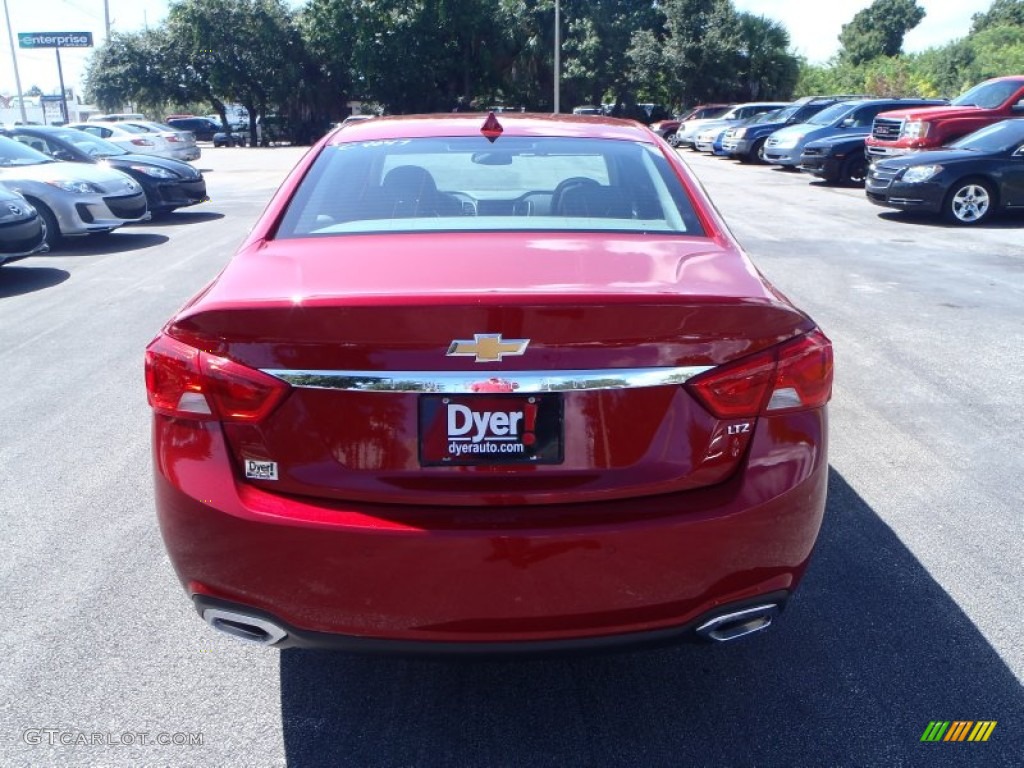 2014 Impala LTZ - Crystal Red Tintcoat / Jet Black/Dark Titanium photo #4
