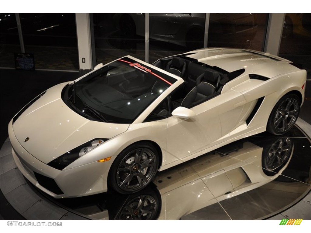 Balloon White 2008 Lamborghini Gallardo Spyder Exterior Photo #84743765
