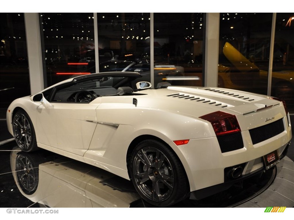 2008 Gallardo Spyder - Balloon White / Nero Perseus photo #5