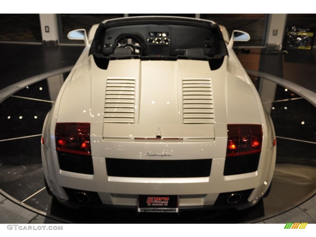2008 Gallardo Spyder - Balloon White / Nero Perseus photo #6